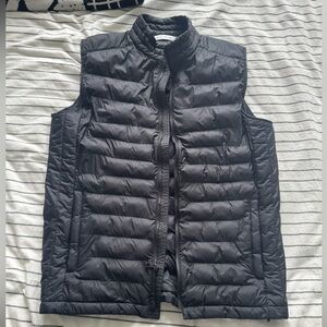 Peter Millar Black Quilted Vest
